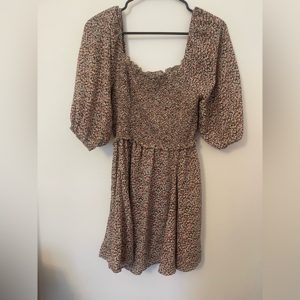 Princess Polly Floral Puff Sleeve Mini Sundress